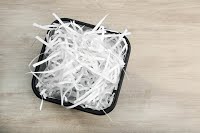 Shredding your files keeps your information secure.